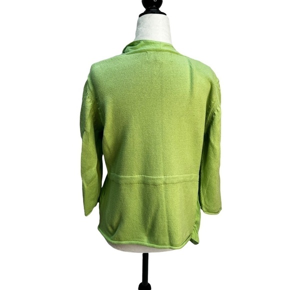 NEON Buddha💚Light Green Cotton Open Front Anorak Jacket Size S - Picture 6 of 9